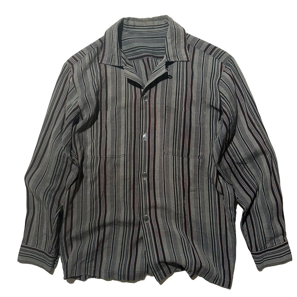 50s-60s Striped Rayon Loop Shirts