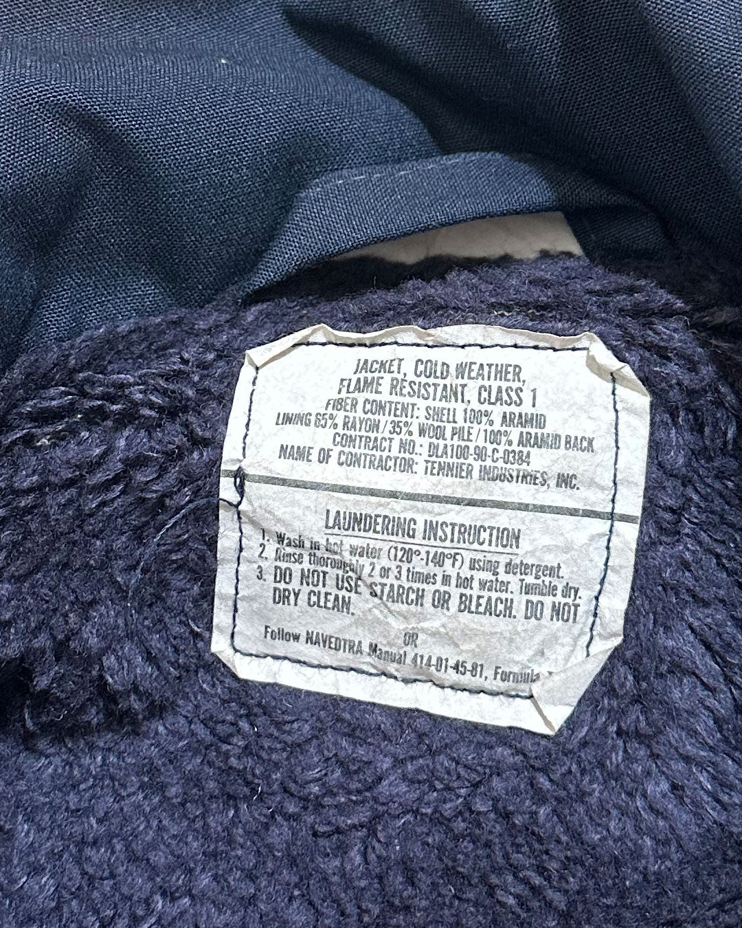 '90 U.S.NAVY "ARAMID DECK JACKET