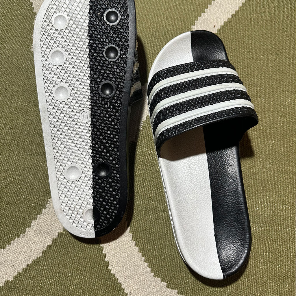 adidas "ADILETTA" Black/White