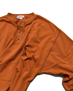 "80s BANANA REPUBLIC" Henry Neck L/S Tee