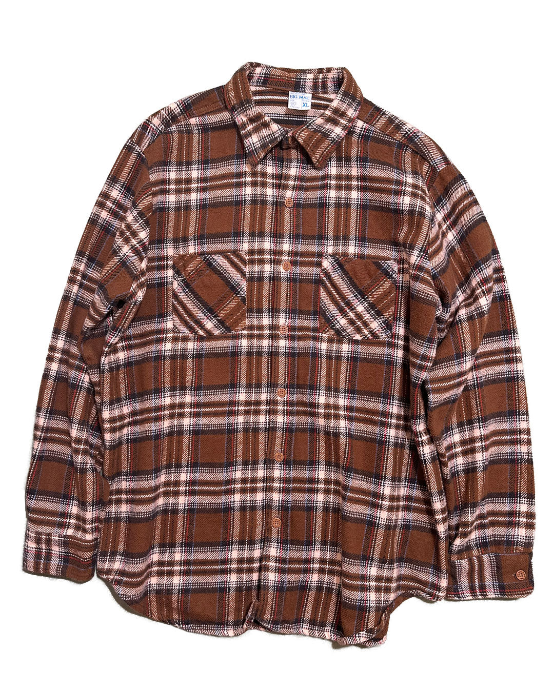 "70s BICMAC" Flannel Shirt BIG SIZE