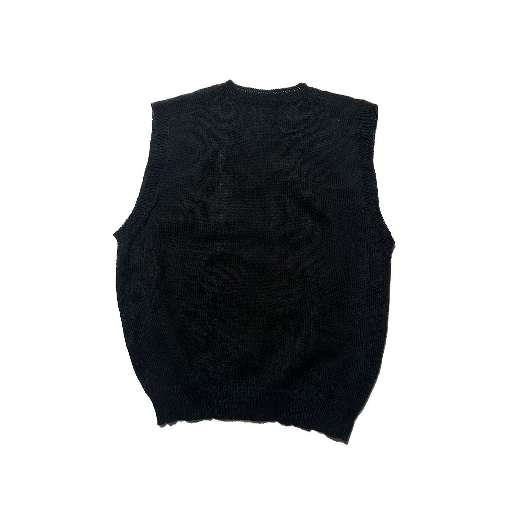 Simple Black Knit Vest