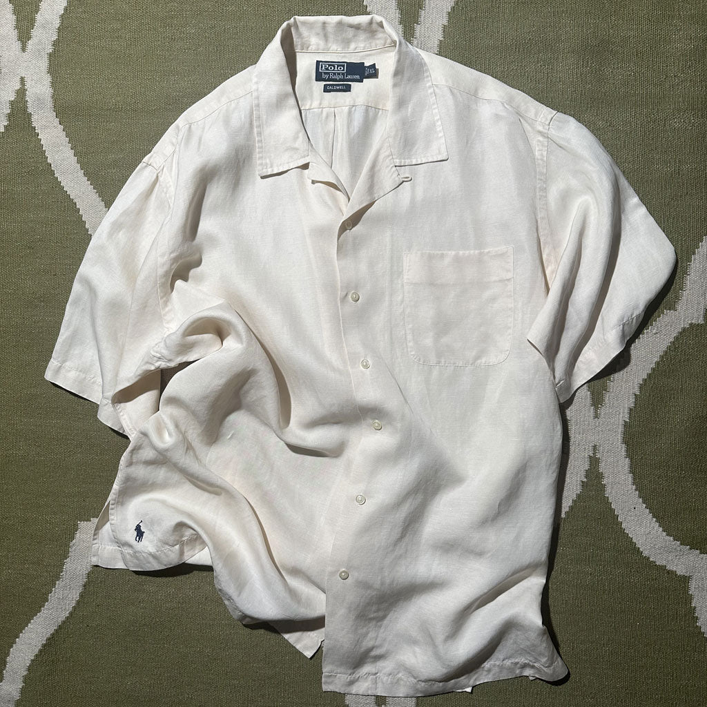 オーダ品90s Polo by Ralph Lauren CALDWELL リネンシャツ トップス