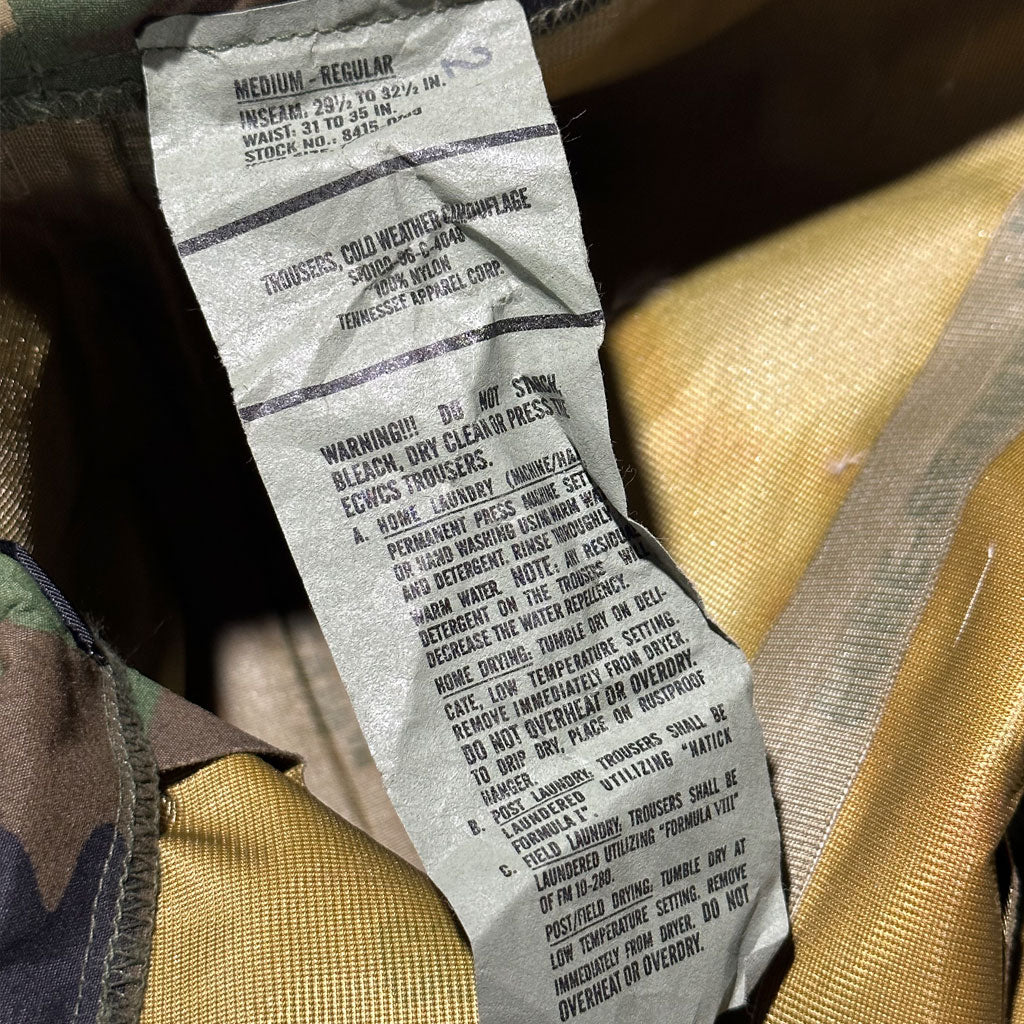 96's U.S.ARMY "ECWCS" GORE-TEX PANTS M/R