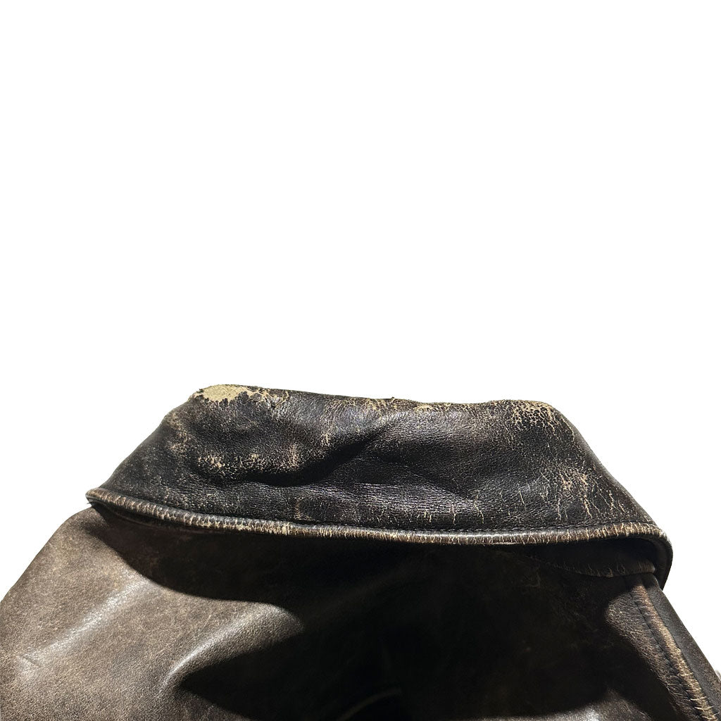 "OLD GAP" Slashed Leather Jacket