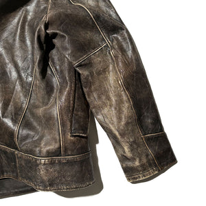 "OLD GAP" Slashed Leather Jacket