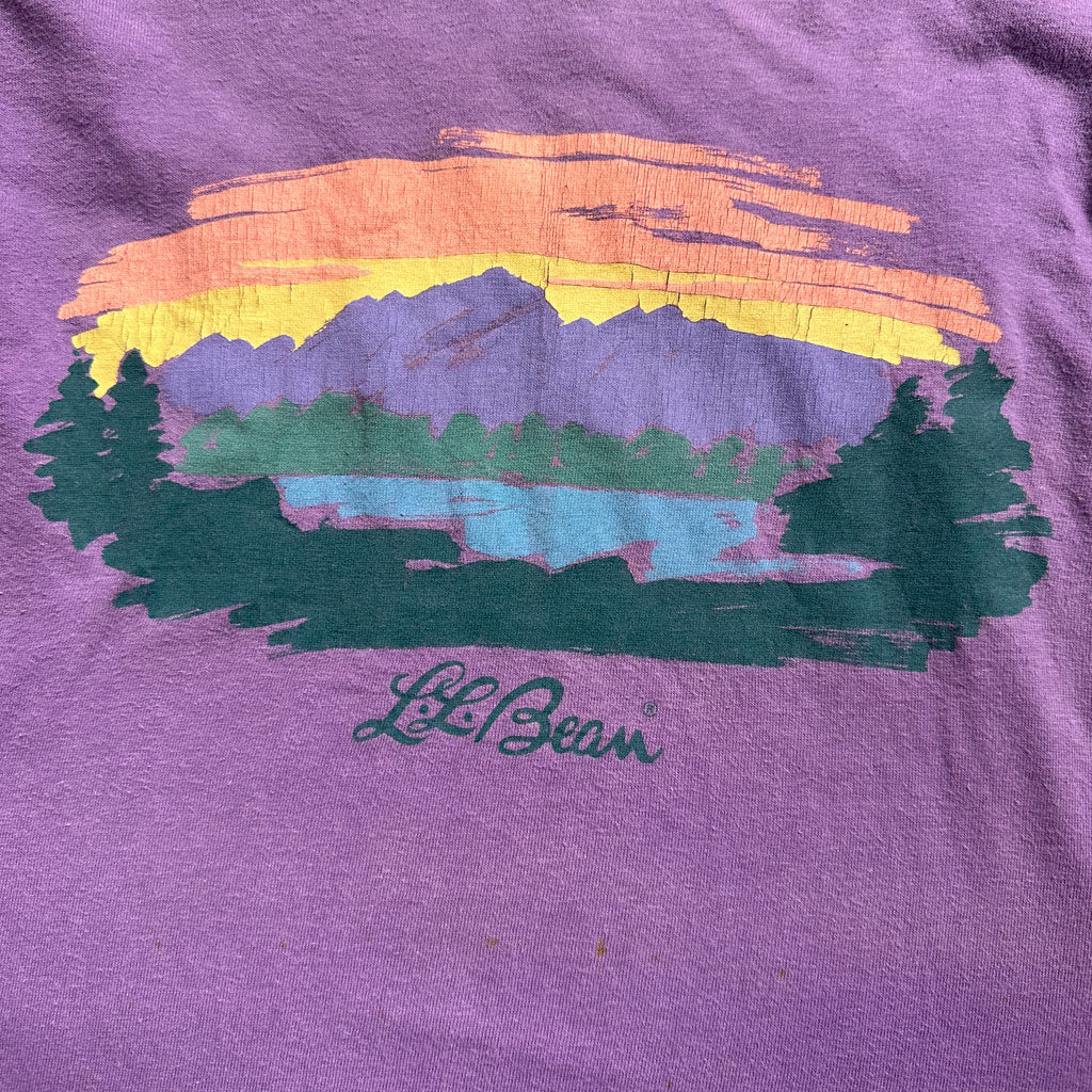 "80s L.L.bean" × "Hanes BEEFY-T" Purple