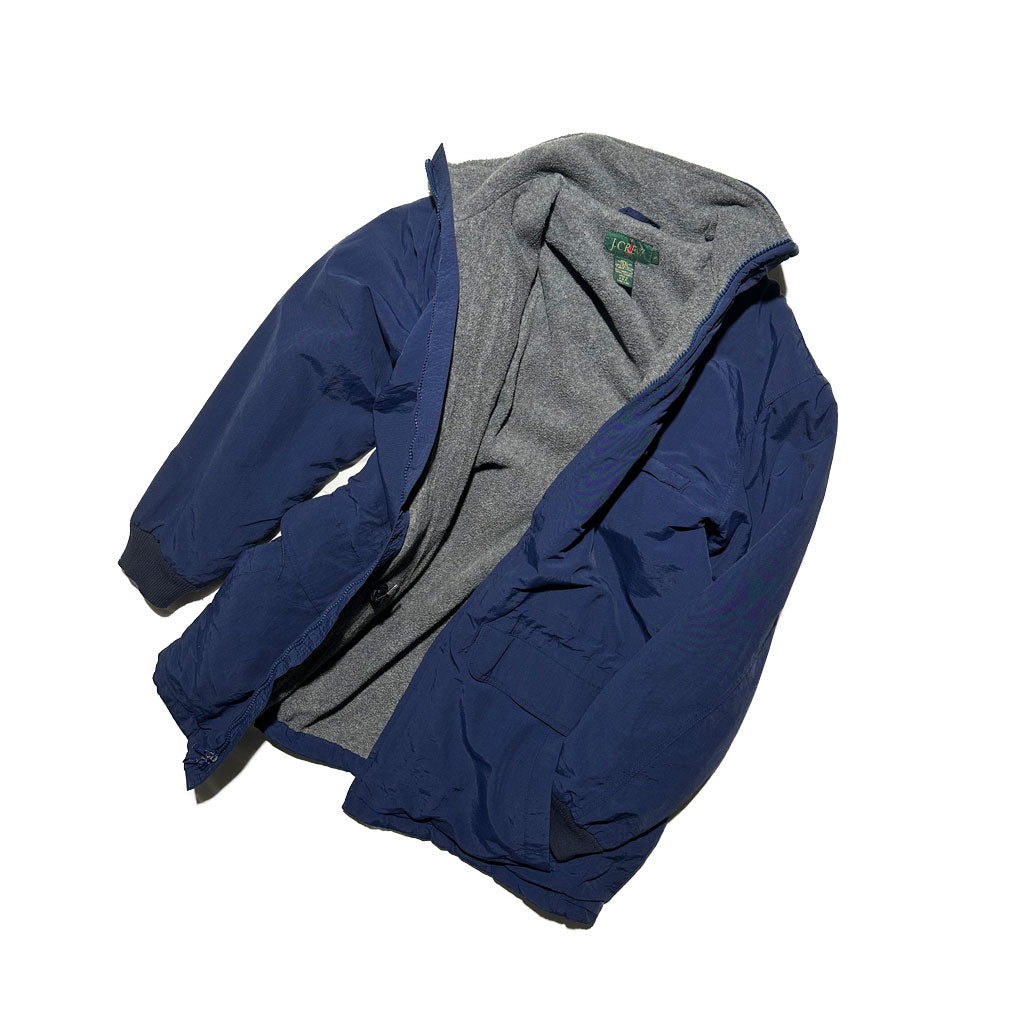 "90s J CREW" Nylon Fleece Jacket