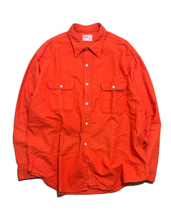 "70s BIGMAC" Orange flannel Shirt