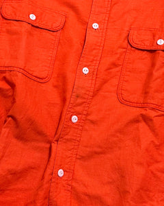 "70s BIGMAC" Orange flannel Shirt