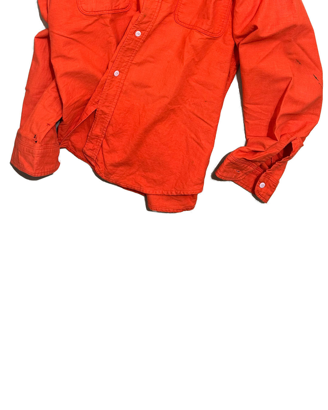 "70s BIGMAC" Orange flannel Shirt
