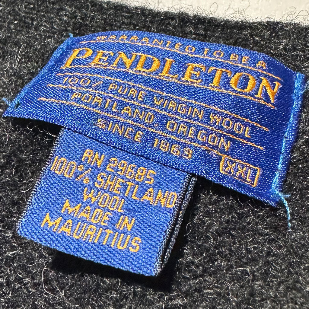 "80s PENDLETON" Shetland wool cardigan