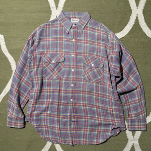 "50s POINCREST" PLAID FLANNEL SHIRT