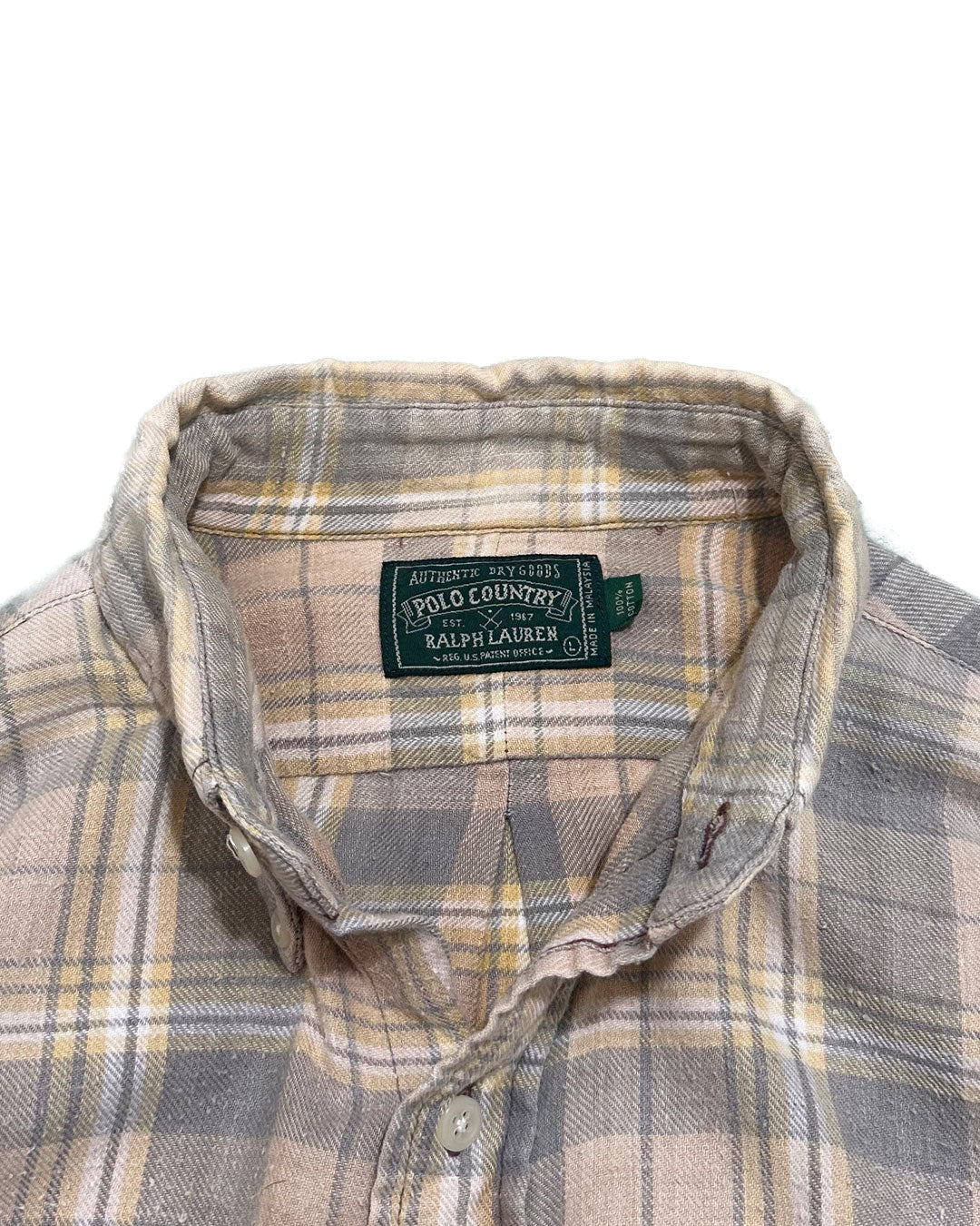 "POLO COUNTRY" Plaid B/D Shirt