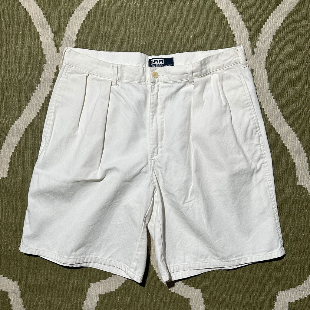 "90s POLO Ralph Lauren" 2tuck canvas shorts