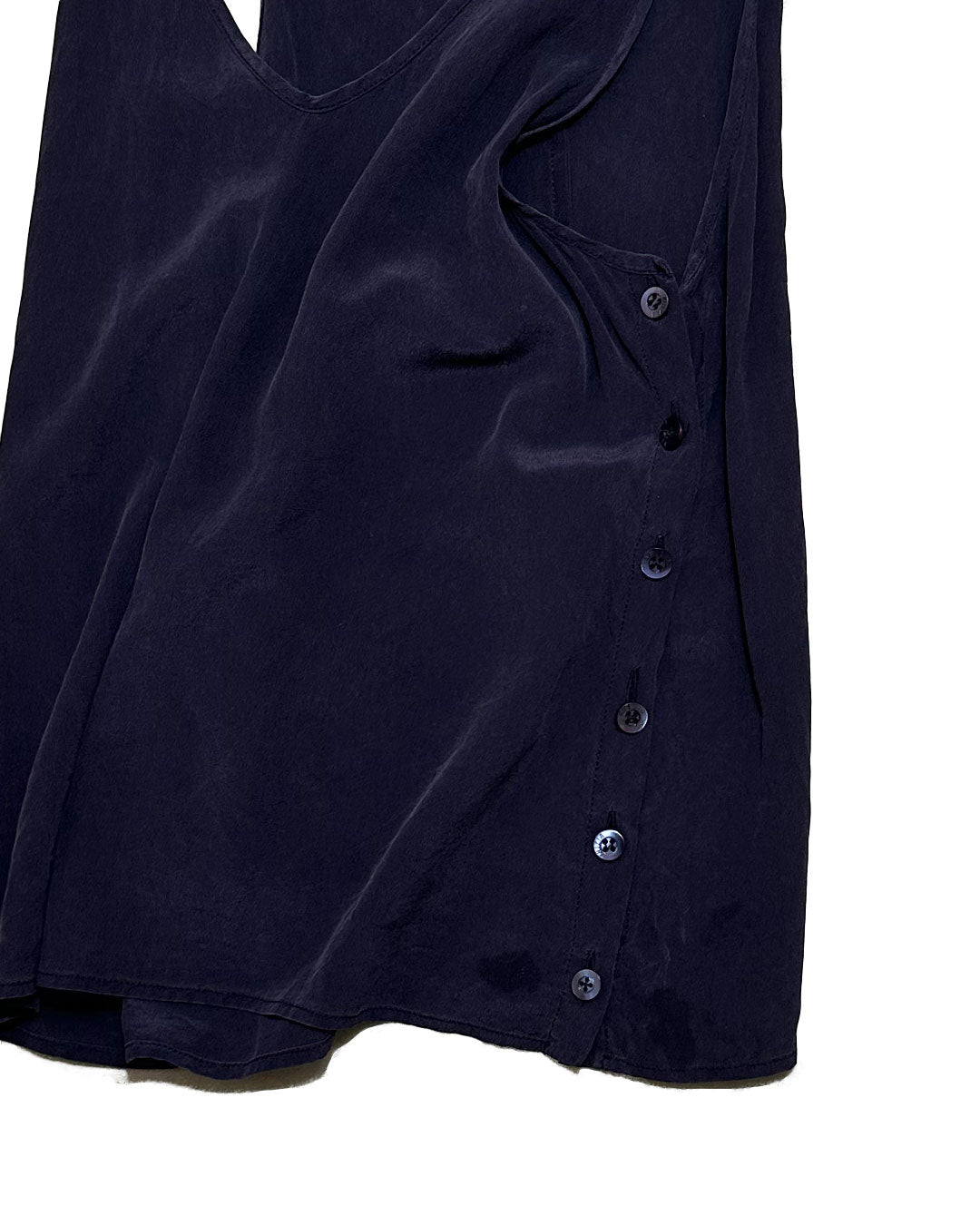 "100%Silk" Deep V neck