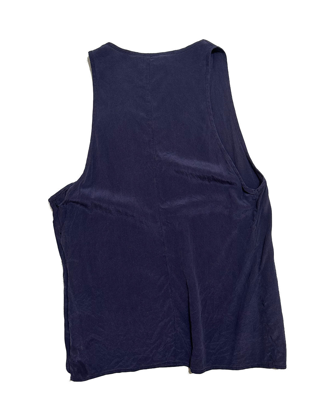 "100%Silk" Deep V neck