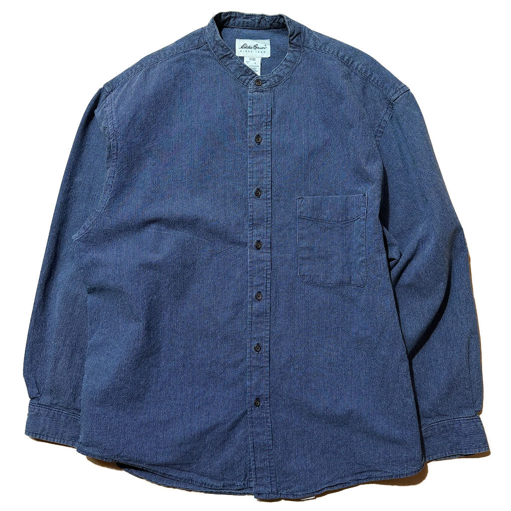 "90s Eddie Bauer" Stand collar Work Shirt