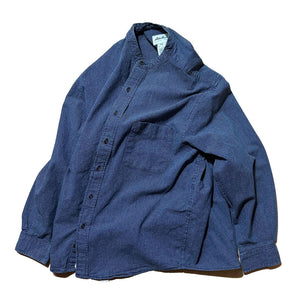 "90s Eddie Bauer" Stand collar Work Shirt