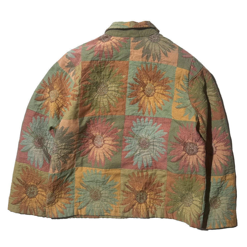 "90s Coldwater creek" Jacquard Jacket Sun Flower