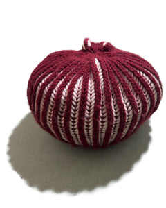 Hand Knit Tam /Maroon