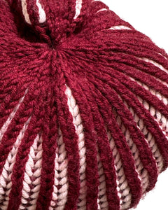 Hand Knit Tam /Maroon