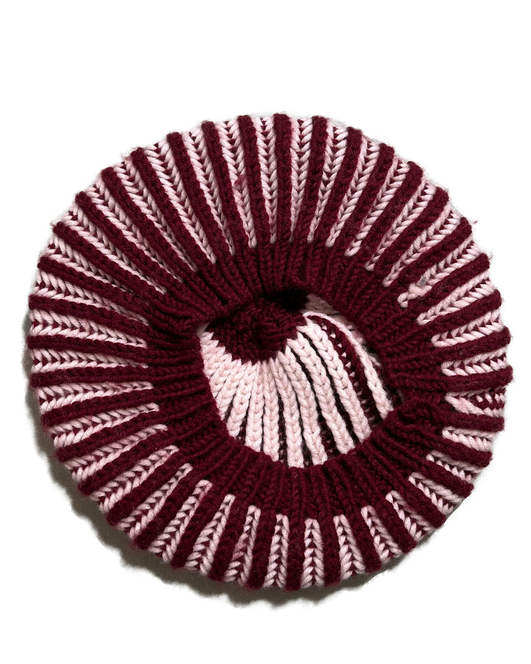 Hand Knit Tam /Maroon