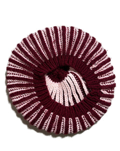 Hand Knit Tam /Maroon