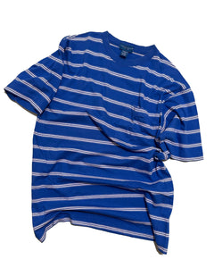 "90s TOWNCRAFT" Striped Pocket Tee