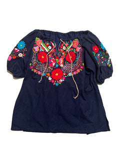 Bohemian embroidery Smock
