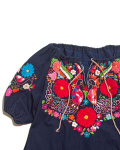 Bohemian embroidery Smock