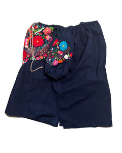 Bohemian embroidery Smock