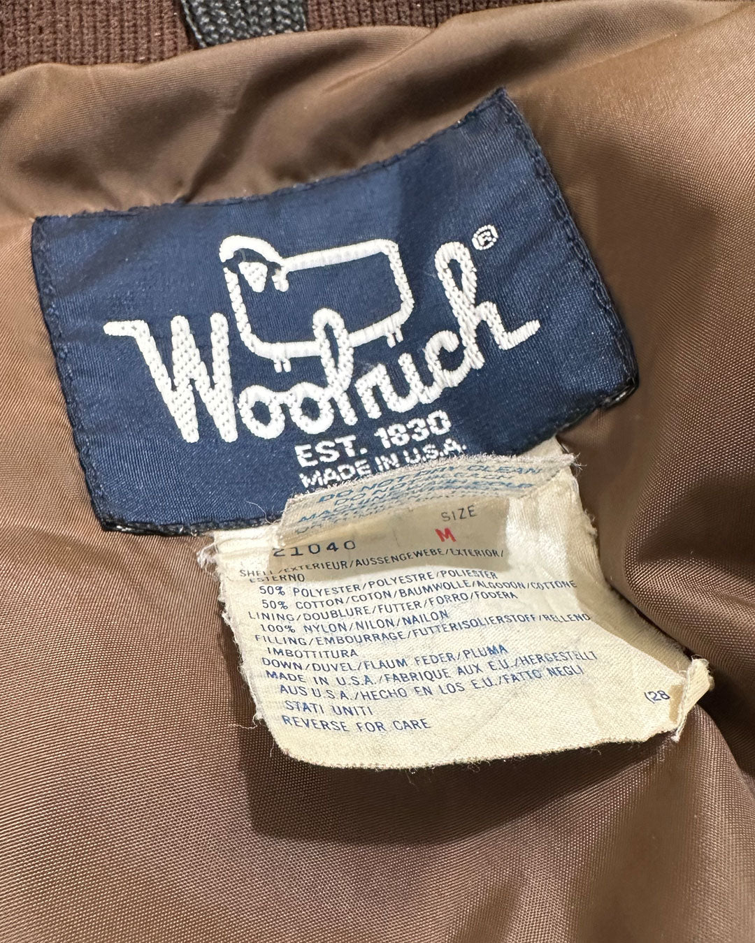 "80s Woolrich" Hunting camo Down Jacket GORE-TEX