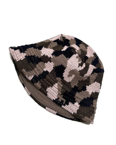 Camouflage crusher hat