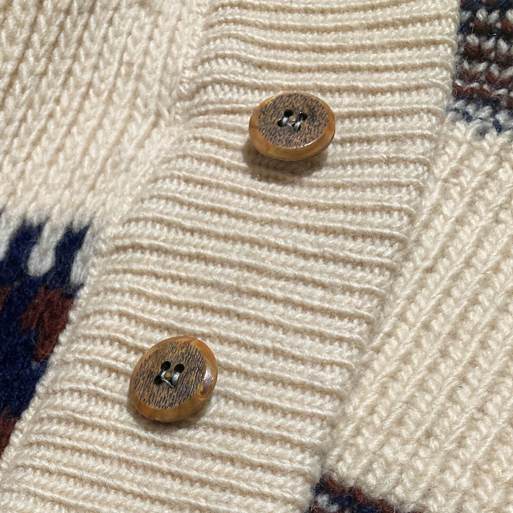 "70s Pendleton" Wool Knit Cardigan