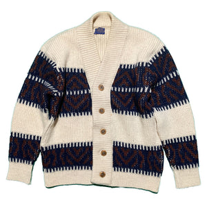 "70s Pendleton" Wool Knit Cardigan