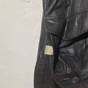 "80s L.L.Bean " A-2type Leather Jacket