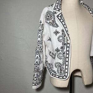 Embroidered&studded Jacket