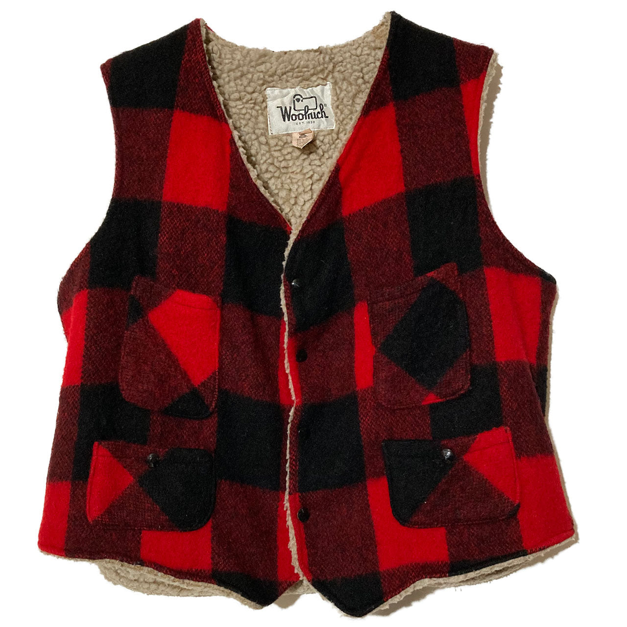 "80s Woolrich" Boa Vest